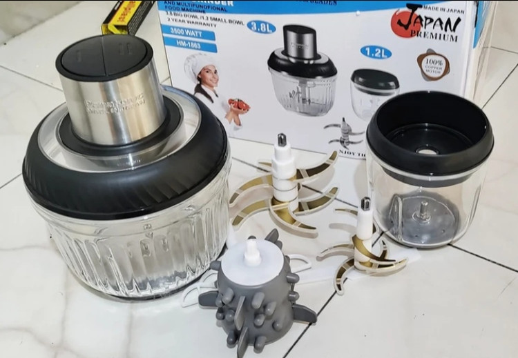 خردکن و آسیاب دوقلو پاناسونیک دو کاسه مدل HM-1863