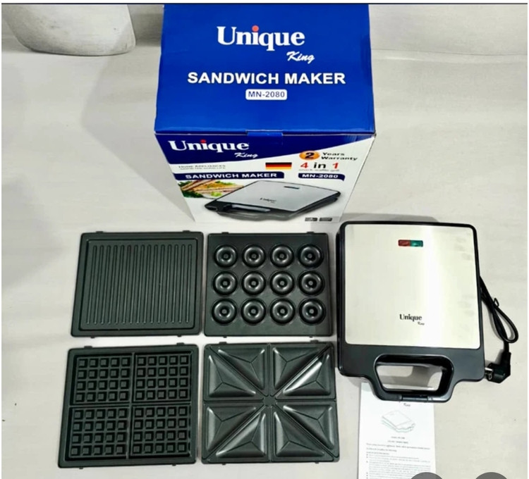 ساندویچ ساز 4 کاره یونیک- قدرت 3000W وات مدل MN-2080