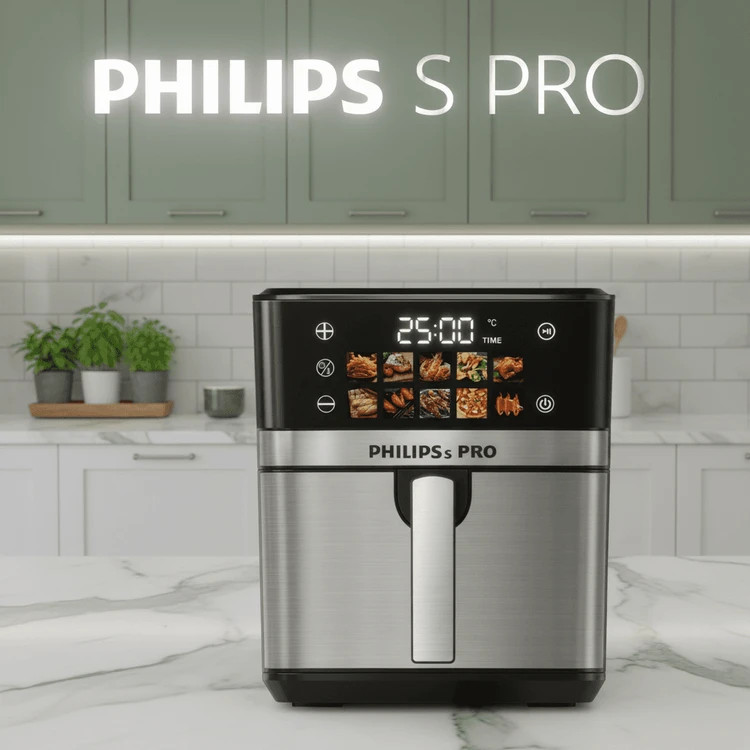 سرخ کن دو المنت فیلیپس پرو- ظرفیت 15 لیتری تمام استیل سبددار قدرت 3000W وات- مدل PH-1898